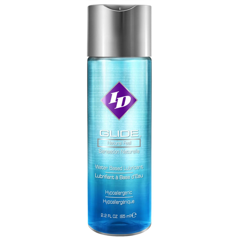Id Glide 2.2 Fl Oz Water Based Personal Lubricant Hypoallergenic Lube For Men Women And Couples, Liquid Glide Natural Feel For Pleasure, Made In Usa By