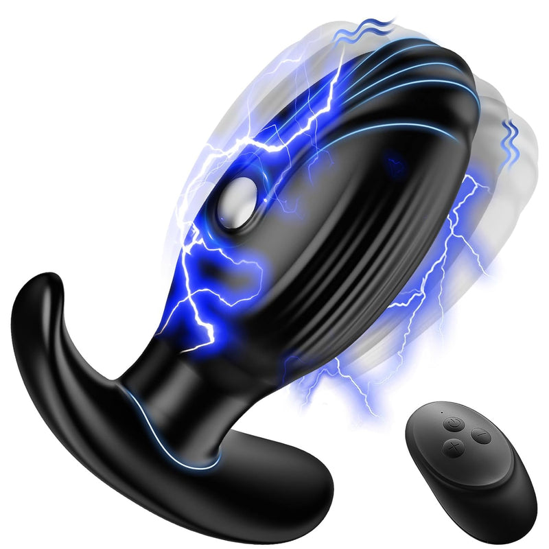Anal Plug Anal Toys, Vibrating Butt Plug Sex Toys For Men, Couples Sex Toy Prostate Massager G Spot Vibrator, Electric Analplug With 10 X 3 Patterns, Remote Control Adult Sex Toys & Games
