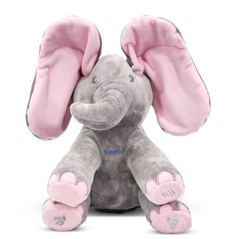 Kaia Elephant Stuffed Animal For Babies And Newborns Plush Singing Peek A B