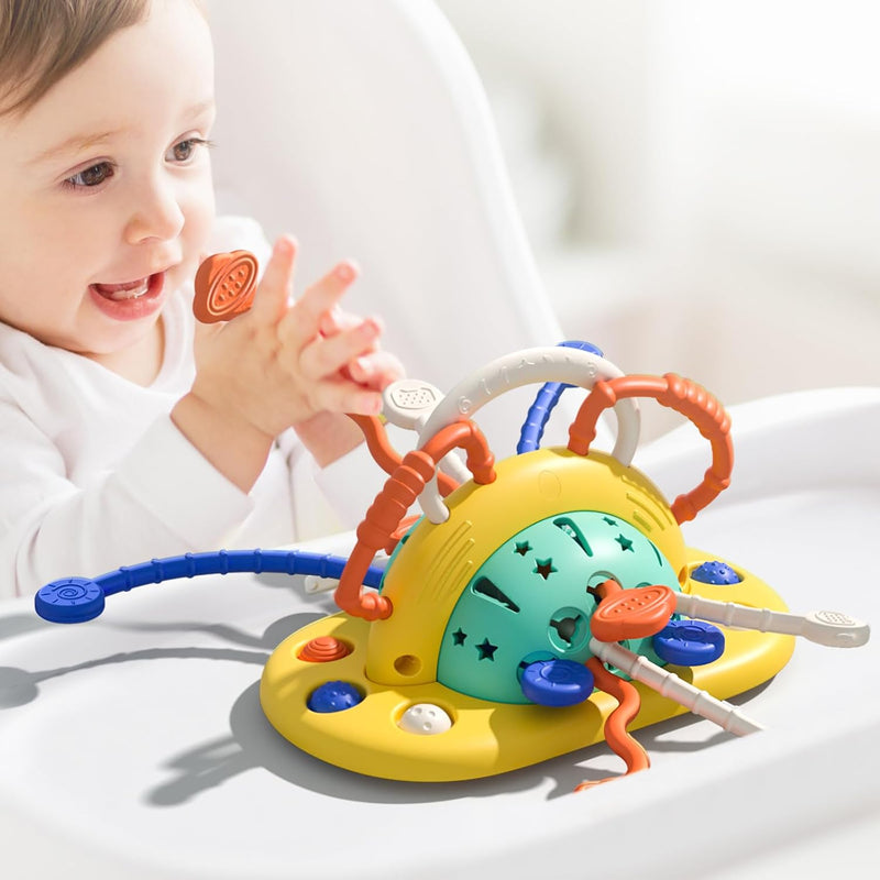 High Chair Toys With Suction Cup, Montessori Toys For 1 Year Old,Sensory To