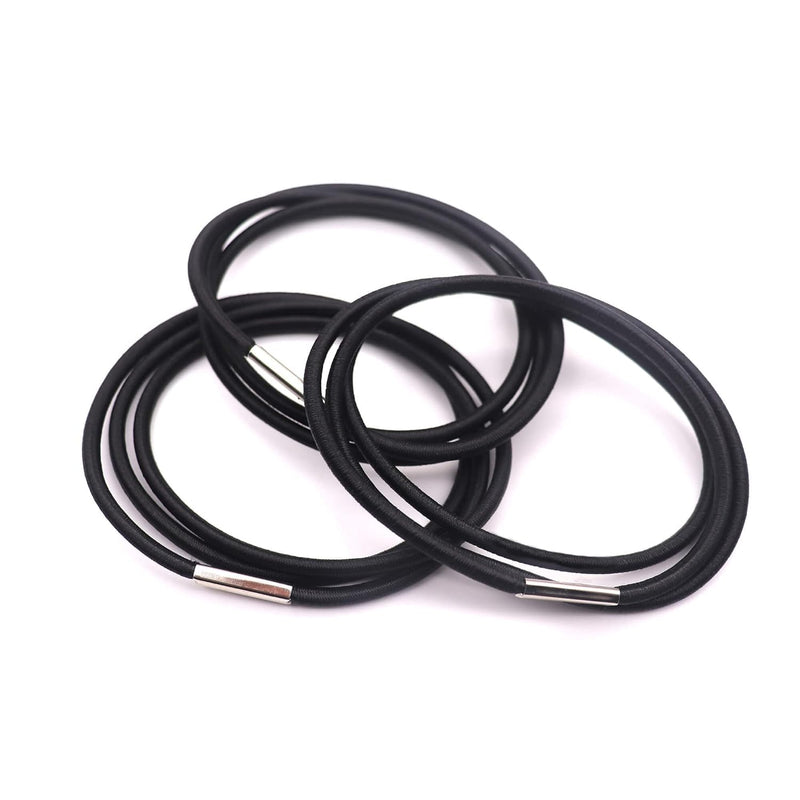 Trash Can Bands Set Of 3, Black Only, Durable Trash Can Bag Holder With Strong E