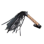 Sm Fun Diamond Pattern Handle Leather Whip Stage Props Game Training Whip Alternative Adult Toys For Couples