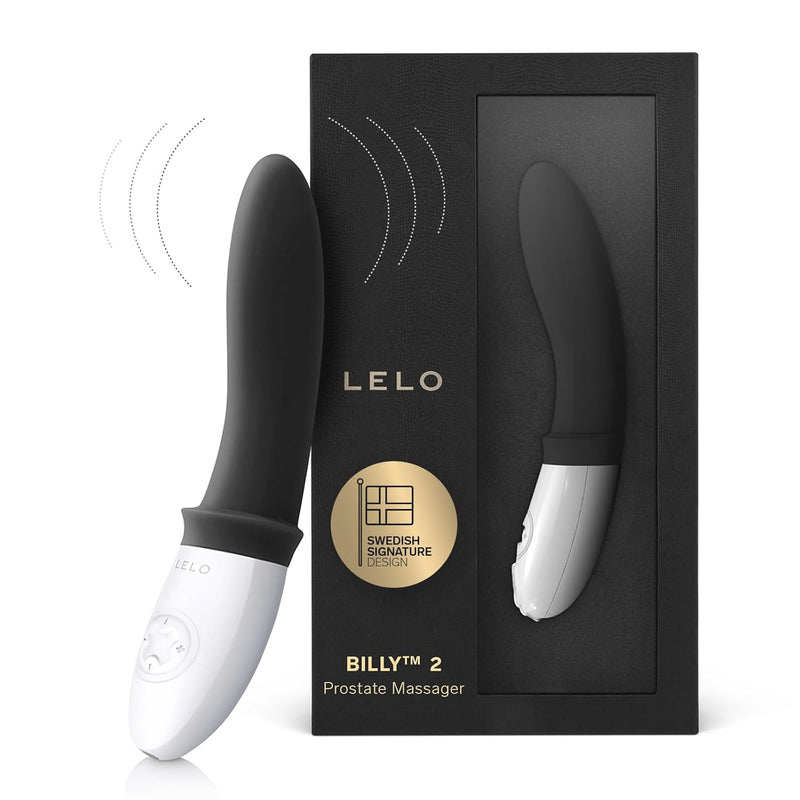 Billy 2 Vibrating Prostate Massager, Anal Vibrator For Men With 8 Pleasure Settings, Smooth And Rechargeable Anal Plug, Anal Toys For Men, Mens Prostate Toy, Black