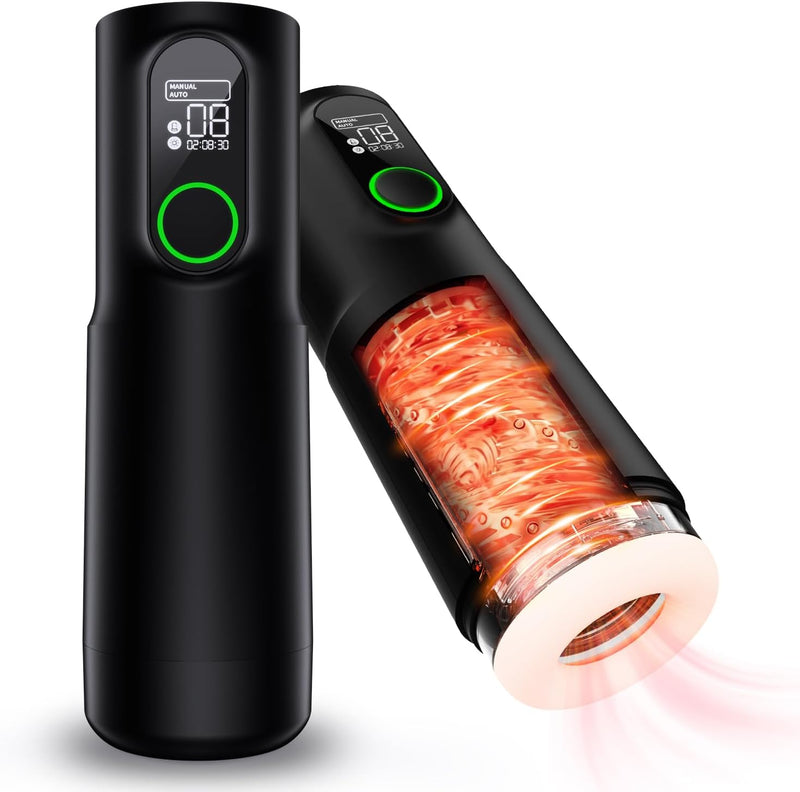 TriggerX Male Masturbator with Thrusting, Rotation, Heating & LED Display