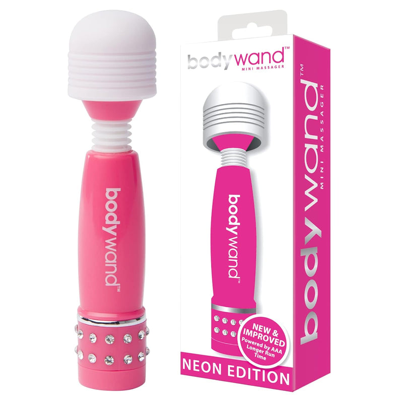 Mini Wand | Mini Vibrating Wand For Her | Sexual Pleasure Tools For Women | Adult Sex Toys For Couples | Deep Rumbly Vibrations | Mini Size Sex Toy Massager| Gifts For Women Neon Pink