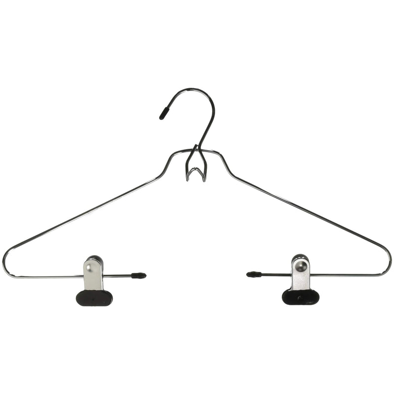 Add-On Skirt/Blouse Hanger Set Of 2 Chrome / Black