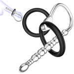 Hollow Stainless Steel Urethral Sounds Catheter Penis Plug Urethral Dilator Male Penis Plug With Replace Cock Ring Sex Toy For Men Beginner