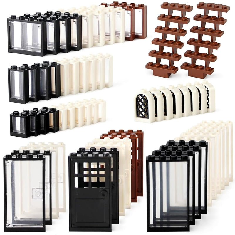 Windows And Doors Kit Interior Decoration Accessories Moc Building Block Se