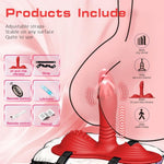 Sex Toys Sit And Ride Vibrator Strap On Thrusting Dildo Riding Vibrators With 10 Thrusting & Vibrating Modes For Women G Spot Clit Anal Stimulation, Remote Control Female Couple Adults Toys Games