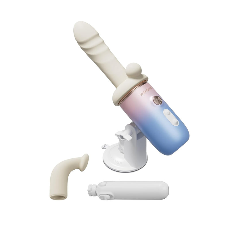 Spinel Thrusting Dildo, Vibrating&Heating Dildo Machine App Remote Control Couples Sex Toy High-Speed G-Spot&Clit Vibrator Dual Stimulation Adjustable Suction Cup For Hands-Free Pleasure