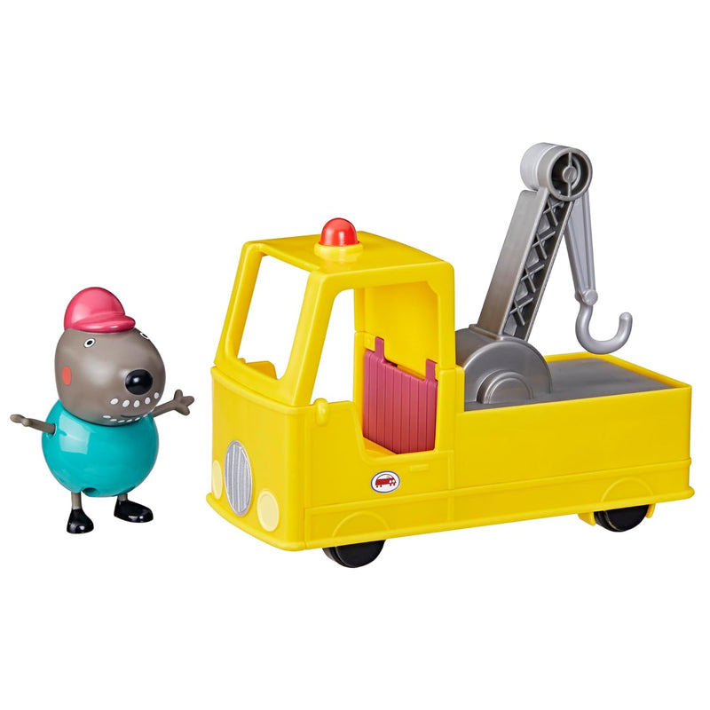 Peppa Pig Granddad Dog's Tow Truck Construction Vehicle and Figure Set, Pre