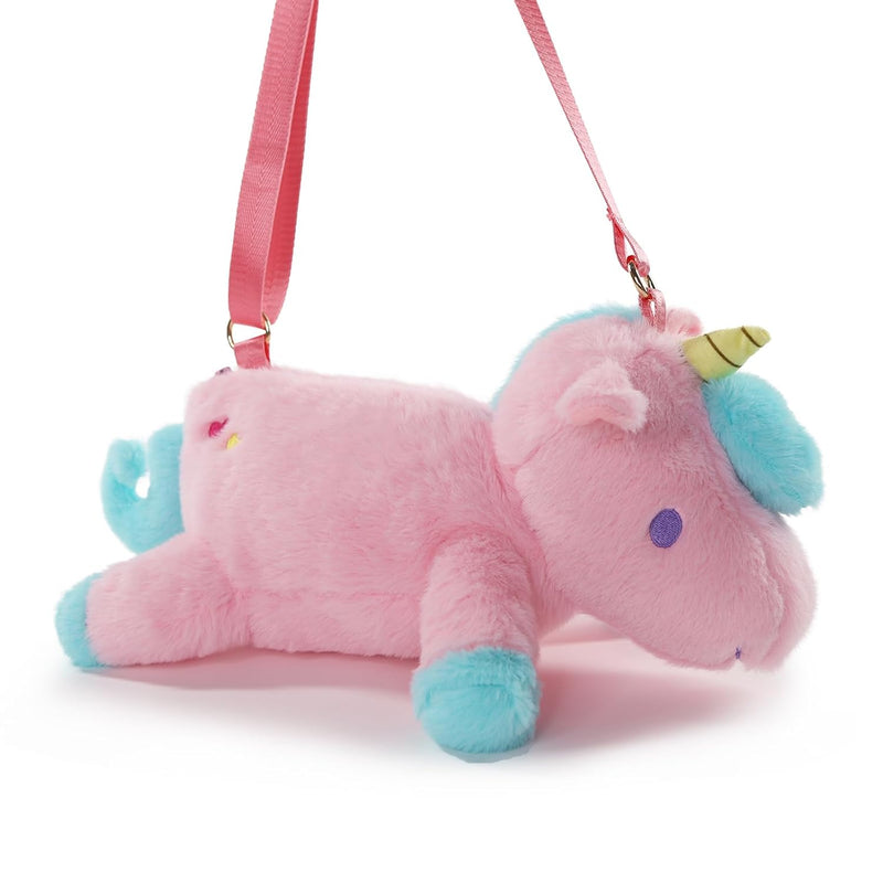 Unicorn Stuffed Animal Pink Plush Purse, Cute Unicorn Toys For Girls Age 4