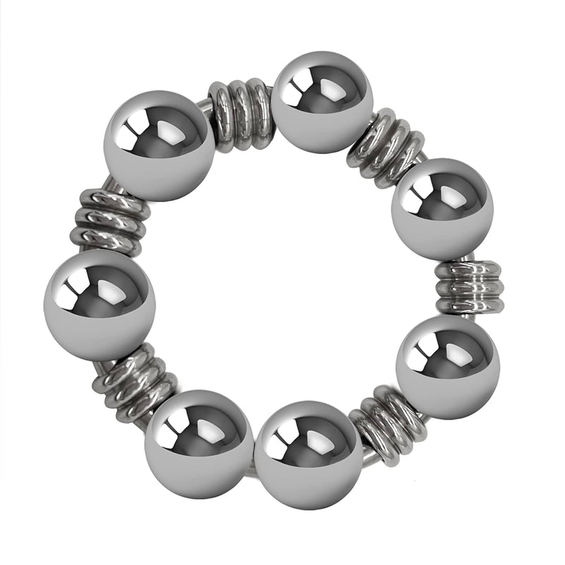 Stainless Steel Penis Ring Sex Toys For Men Male Delay Ejaculation Metal Cock Ring With Glans Stimulator Semen Lock Male Penis Loop