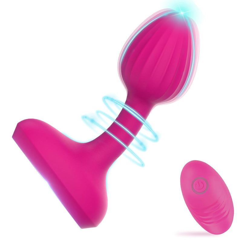 Vibrating Butt Plug Anal Vibrator G Spot Prostate Massager Sex Toys Clitoral Stimulator Dildo,Penis Anal Plug Remote Control 10 Vibration Modes,Mini Vaginal Massager For Women And Couples (Red)