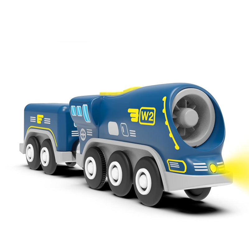 Battery Operated Locomotive Train For Wooden Tracks, Powerful Engine Toy Tr