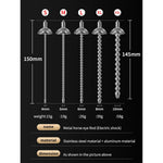5.3" Male Bdsm Electric Shock Urethral Dilator Plugs Set, Stainless Steel Flexible Beads E-Stim Urethral Sound Dilator Metal Urethral Penis Plug Urethral Sounds Masturbation Rod Sex Toys (5Mm)