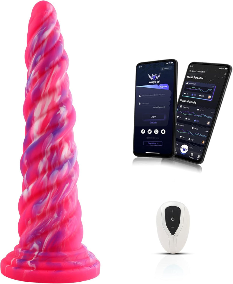Silicone Vibrator: 3-in-1 Control (APP/Remote/Key), 10 Vibration Modes, Adult Sex Toy