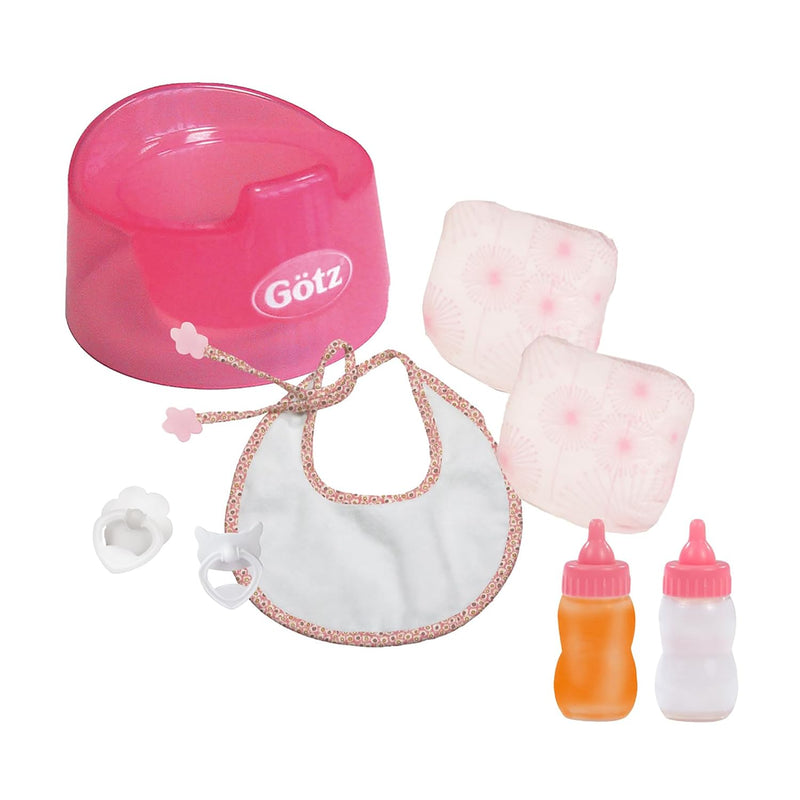 Gotz Basic Care Potty Training Set For Baby Dolls Up To 16.5" Includes Potty,