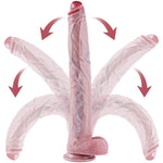 16.5 Inch Giant Extra Long Dildo, Realistic Silicone Thick Dildo With Strong Suction Cup, Xxl Giant Penis Anal Sex Toy For Clitoral Vaginal And G-Spot Massage, Wide Penis Stimulator For Men And Women