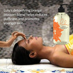 Lulu Orange Blossom Massage Oil With Jojoba And Essential Oils 16Oz & Personal Lubricant. Natural Water-Based 16 Oz