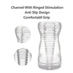 Male Masturbator Sex Toys?Portable Transparent Manual Sucking Pocket Pussy Masturbation Cup With? Realistic Texture Spiral Tunnel Stroker?Penis Training Sex Toy For Men?