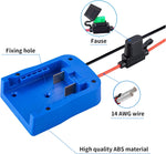 Power Wheel Adapter for Kobalt 24V Max Battery with Fuse & Wire terminals, Power Connector for Rc Car, 14 Gauge Robotics, Rc Truck, DIY use, Work for KB624-03 KB524-03 KB424-03 KB224-03 Battery