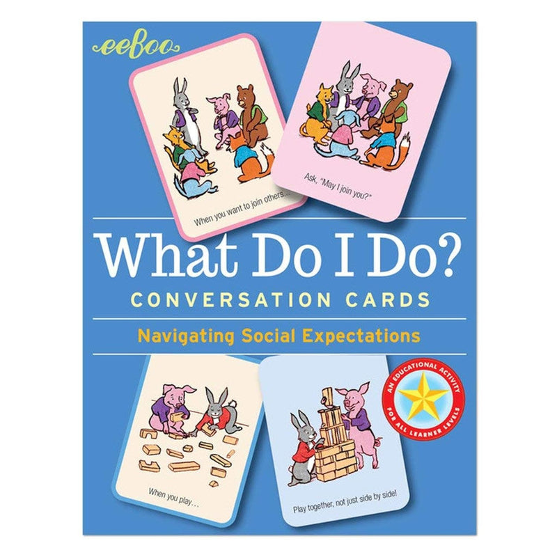 eeBoo: What Do I Do Conversation Flashcards, Helps Develop Empathy Through