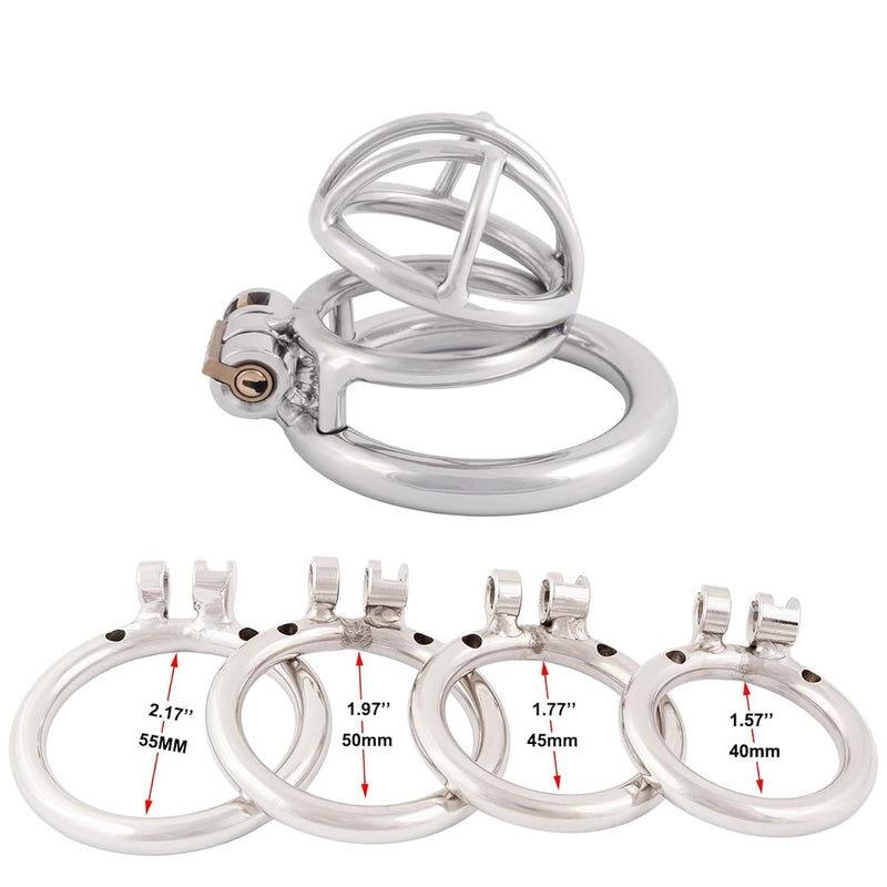 Medical Grade Steelone Chastity Device Male Belt Adult Game Sex Toy C445 (1.77 Inch / 45Mm)
