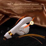 Whip Vibrator Adult Sex Toys Women Sex Toy - 2in1 Upgrade Dildo with 10 Vibration Modes & 10 Vibrator Bullet Vibrating Sucking Clitoral Vibrators (White)