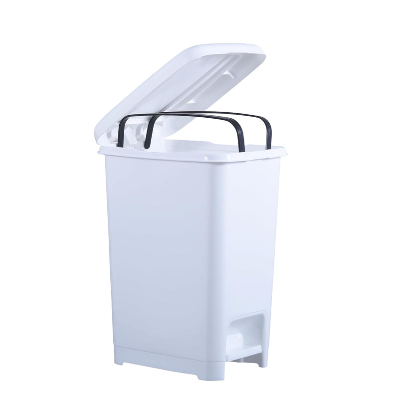Slim Trash Can With Foot Pedal, 64 Qt., Large Step On Trash Can, Durable Plastic