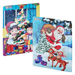Preschool Christmas Puzzles For Kids Ages 3-5 Set Of 2 | Fun Shapes 13 & 15 Pieces Santa Design With Tray | Christmas Best Gift | Educational Kids Puzzles Ages 3-5 Level 4