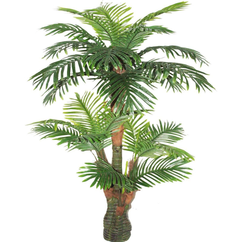 Gorgeous & Unique 5 Feet Tropical Palm Artificial Plant Silk Tree, Real Touch
