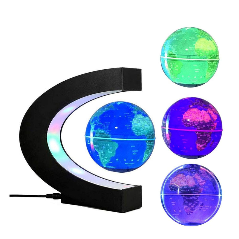 Multi Color Changing Floating Globes Levitating Globes Lamp Magnetic Levita