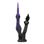 Dual-Headed Dildo With Suction Cup For Hands-Free Play, Knot Design For Prostate Stimulation, Unisex Adult Toy For Intermediate And Advanced User, Fantasy Silicone Anal Plug (D304-M)