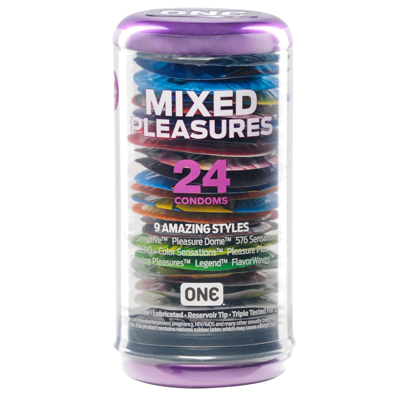 ONE Condoms - 24 Count, Premium Lubricated Latex