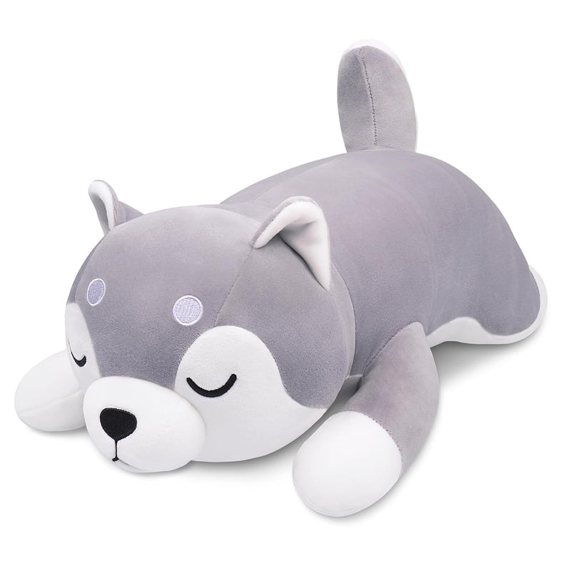 22'' Husky Stuffed Animal Plush Pillow, Huskies Anime Body Pillow, Kawaii S