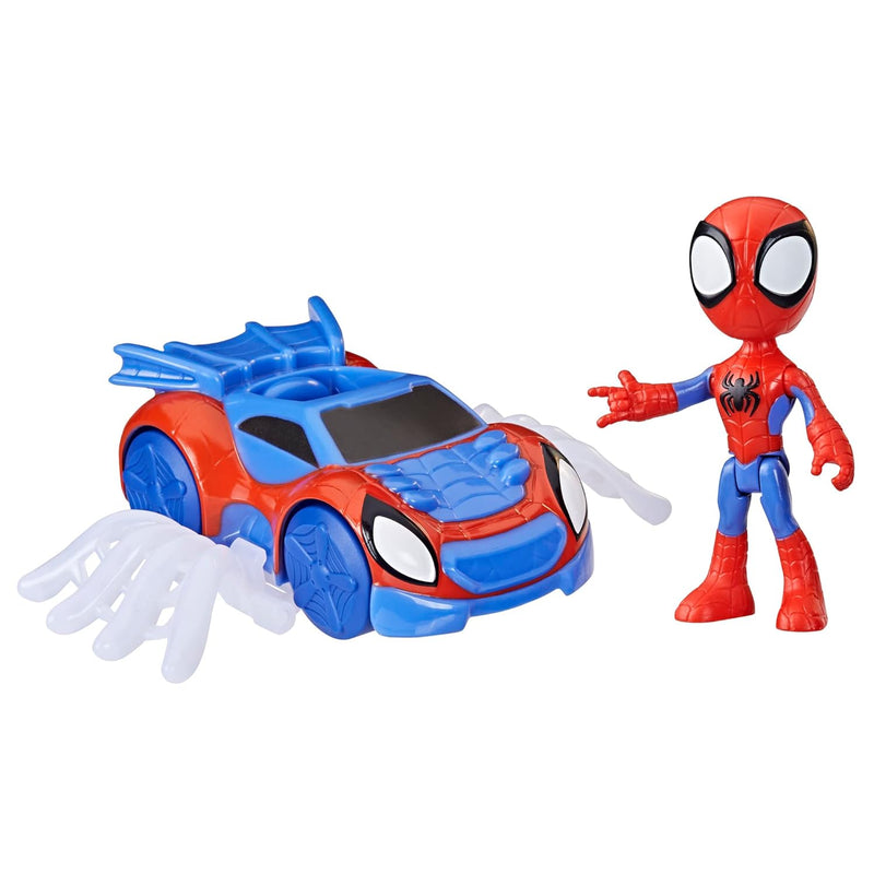 Spidey Web Crawler Toy, 4 Inch Scale Spidey Action Figure And Vehicle Inclu