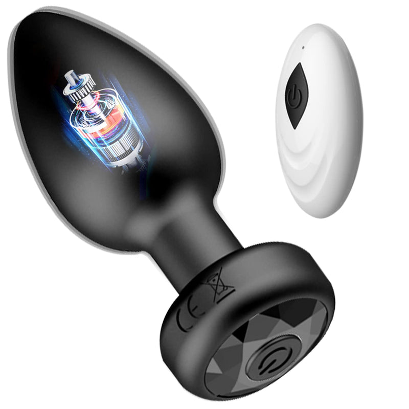 Anal Plug Small Butt Plug - 10 Modes Vibrating Butt Plug,Adult Sex Toys & Games For Men Womens,Small Butt Plug For Female Male Prostate Massage Vibrating Anal Sex Toys For Men,Black