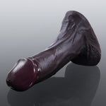 12.2" Xxl Black Huge Thick Realistic Dildo, 3.34" Wide Dual-Density Silicone Life-Like Girth Giant Dong With Strong Suction Cup, Extra Large Soft Skin-Feel Anal Dildo Sex Toy For Women And Men