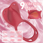 Couple Sex Toys Vibrating Panty Vibrators,Rose Toy Bondage Wearable Clitoral Stimulator App Remote Control Vibrator With 9 Vibration Modes,Vibrating Cock Ring Bdsm Male Sex Toy For Women Men