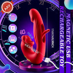 Rose G-Spot Vibrator - Thrusting Sex Toy For Women & Couples – 7 Vibration & Licking Modes