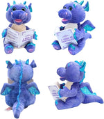 Cuddle Barn | Duncan The Storytelling Dragon with Light Up Eyes |Animated Stuffed Animal Plush Toy | Mouth Moves, Head Sways and Eyes Light Up | Recites 5 Fairy-Tales - 11"