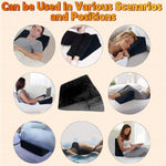 Intimacy Support Pillow with Handcuffs – Positioning Cushion for Comfort & Play