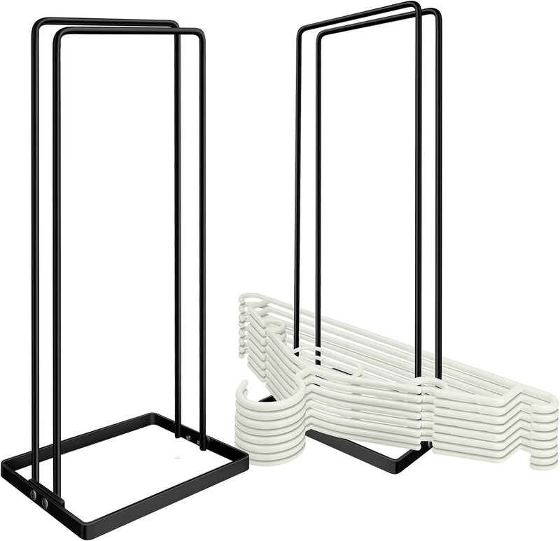 2 Pack Hanger Organizer,Clothes hanger Stacker for Closet Laundry Room，Can accommodate 110 wire hangers，Hanger storage That fits hangers