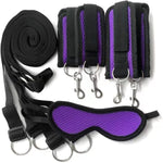 Bed Restraints Sex Kit Bdsm Kit,Bondage Restraints Set Sex Toys With Blindfold Eye Mask Wrist Leg Restraint System Adjustable Bondage Set For Couples Sex Toyse(6 Pcs)