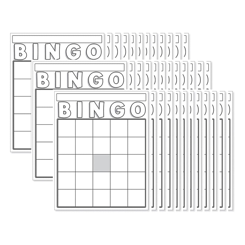 Products Blank Bingo Cards, White, 36 Per Pack,