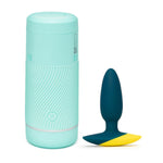 Pow Mint Male Masturbator & Romp Bass Vibrating Anal Plug - Sex Toys For Men Bundle