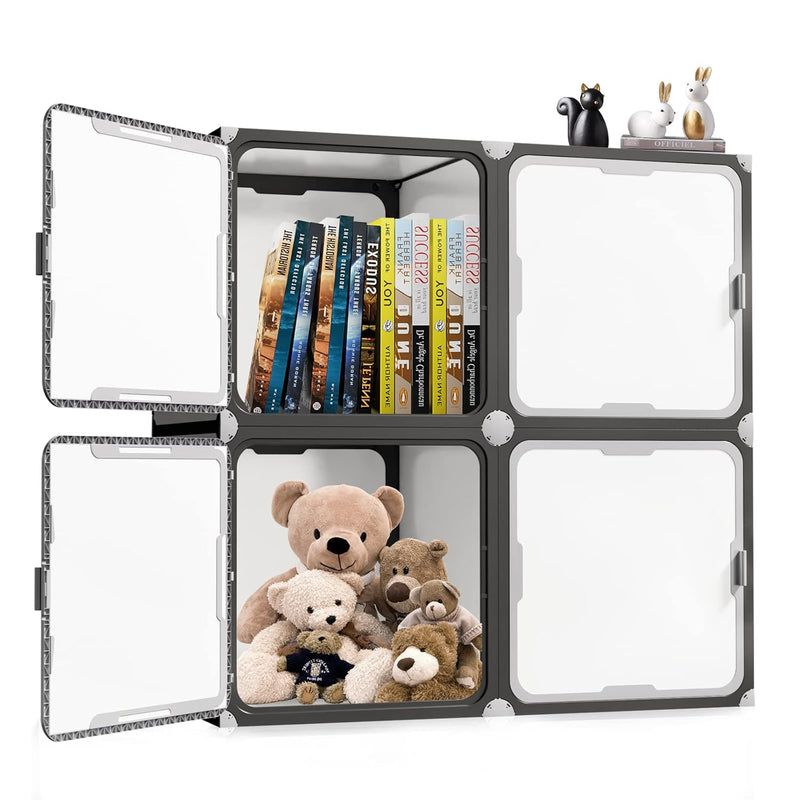 Cube Storage Organzier With Doors 4-Diy Closet Organizers And Storage Cube Shelv