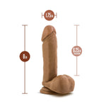 Blush Dr. Skin Dr. William 8" Realistic Veiny Dildo W/Suction Cup & Balls - 1.75" Thick Soft Real Feel Cock, Strap-On Compatible, Pvc Body Safe Play - Adult Sex Toy For Women, Men, Couples - (Tan)