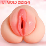 Male Masturbator Sex Toy For Men – Men Sex Toy 3D Realistic Textured Butt Stroker With Heating Rod And Vibrating Bullet For Adult Pleasure